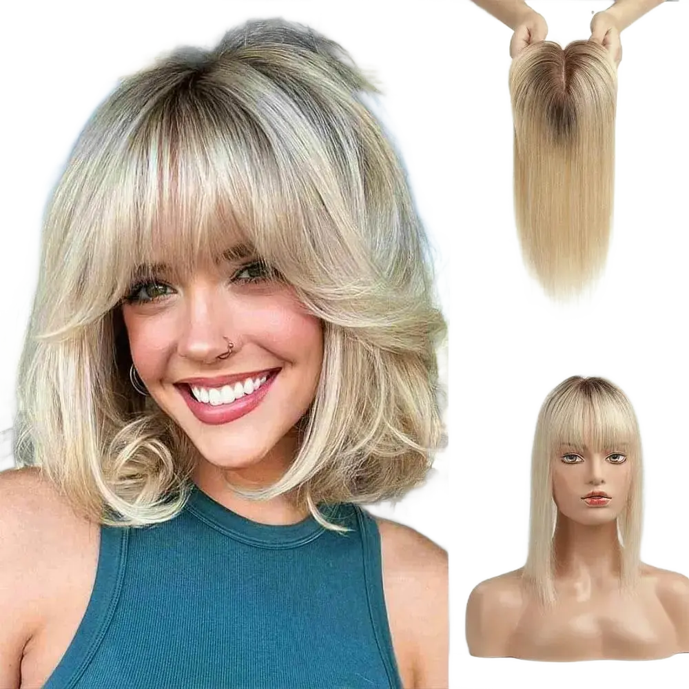 Blonde Ombre Silk Hair Topper.