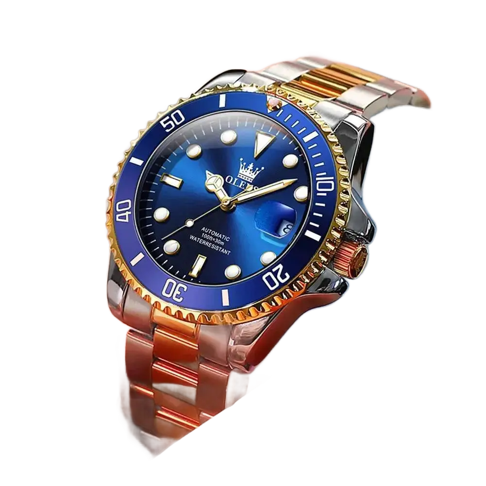 OLEVS Men Automatic Watch Luxury Diving Watch Waterproof Luminous Stainless steel Business Mechanical Watch for Men reloj hombre - ACHETE LTD