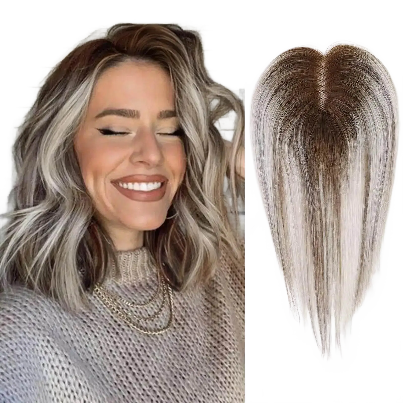 Remy Lace Base Hair Topper.