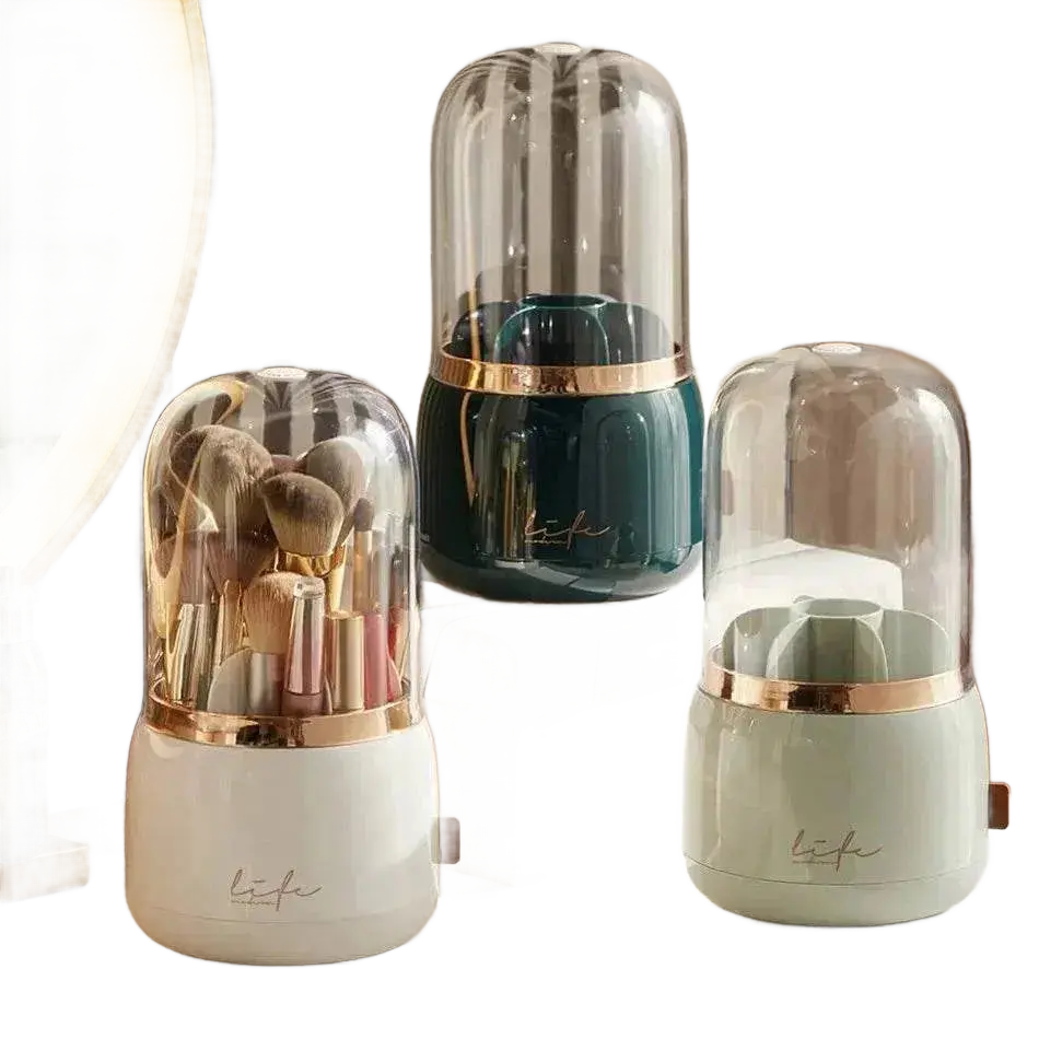 Rotating Makeup Brush Organizer.