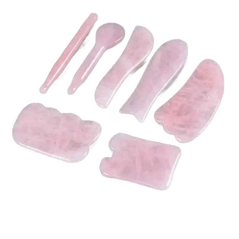 Heart Rose Quartz Gua Sha.