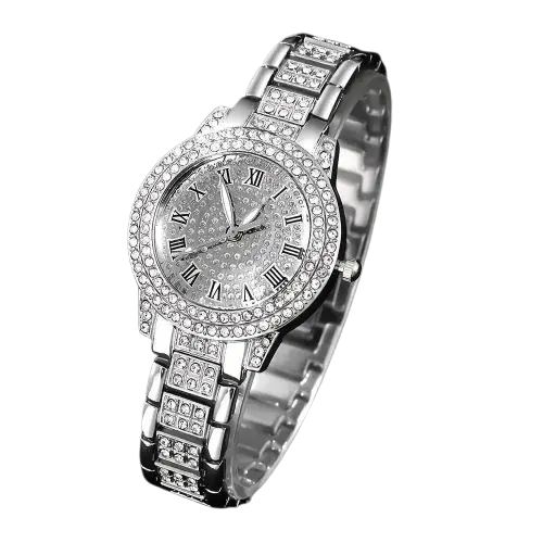 4 Pcs Casual And Fashionable Couple Watches Quartz Watches Women's Watches Matched With Couple Necklace Set - ACHETE LTD