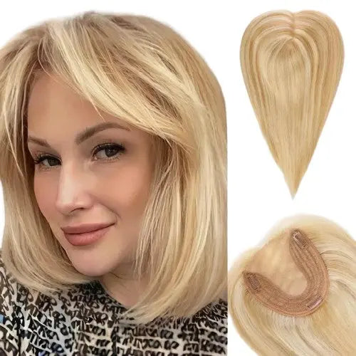 100% Remy Blonde Hair Toppers.