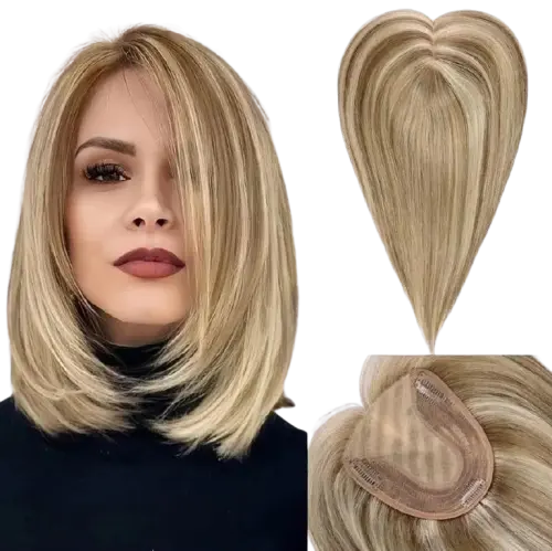 100% Remy Blonde Hair Toppers.