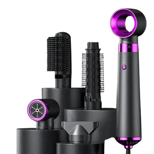 5 In 1 Hair Dryer Hair Blower Hot Cold Air Styler Comb Brush Hairdryer Electric Blowing 220V EU Plug Free Shipping - ACHETE LTD