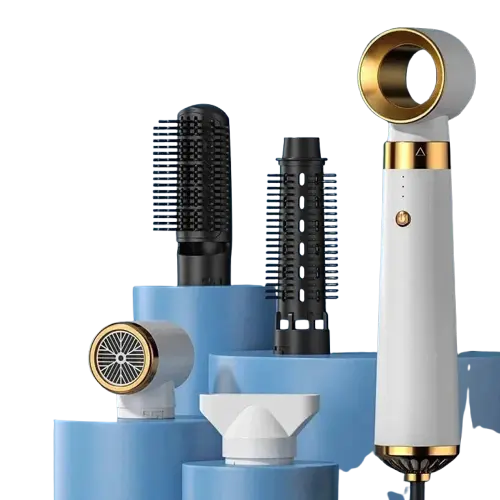 5 In 1 Hair Dryer Hair Blower Hot Cold Air Styler Comb Brush Hairdryer Electric Blowing 220V EU Plug Free Shipping - ACHETE LTD