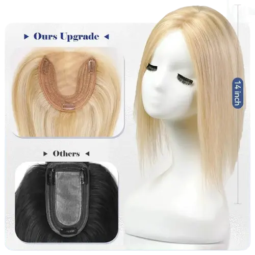 100% Remy Blonde Hair Toppers.