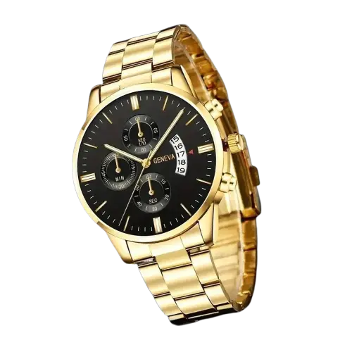 4 Pcs Casual And Fashionable Couple Watches Quartz Watches Women's Watches Matched With Couple Necklace Set - ACHETE LTD