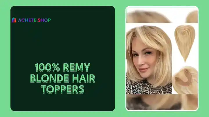 100% Remy Blonde Hair Toppers by@Outfy
