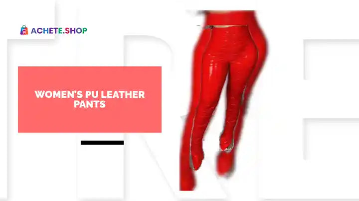 Women&rsquo;s PU Leather Pants by@Outfy
