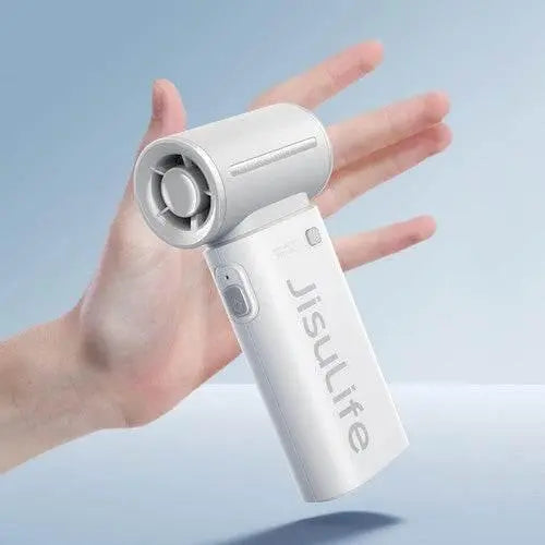JISULIFE Portable Turbo Fan, Powerful Cooling Handheld 3600mAh, Grey - ACHETE LTD