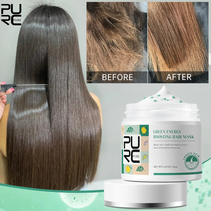 PURC Keratin Hair Mask Professional Hair Treatment Cream Smoothing Straightening Soft Repair Damaged Frizz Hair Care Products